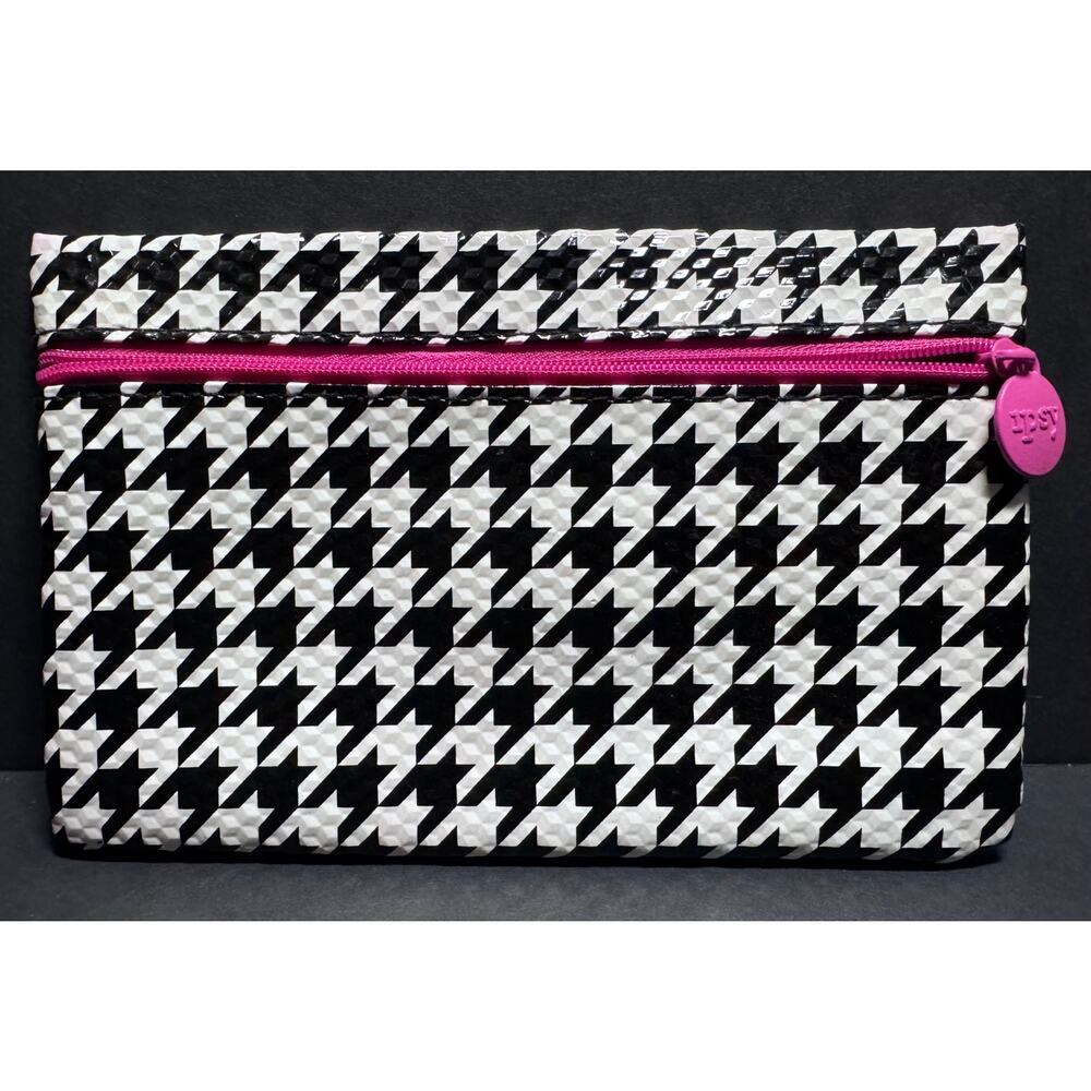 Ipsy Glam Bag Makeup Bag Houndstooth